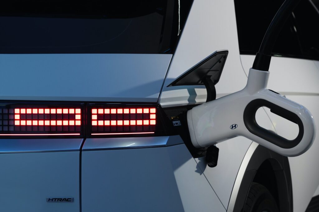 Hyundai Ioniq 5 elekrische auto aan het opladen
